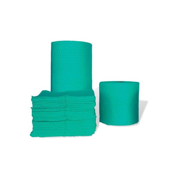 Meltblown Technologies Sorbent Roll, 15 in x 150, Hazmat, Green GNFMFL150S - main